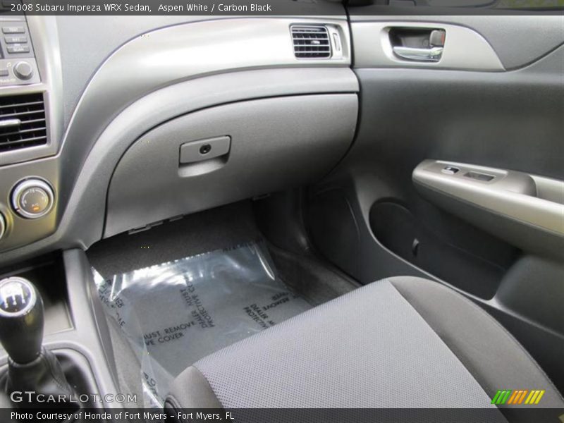 Aspen White / Carbon Black 2008 Subaru Impreza WRX Sedan