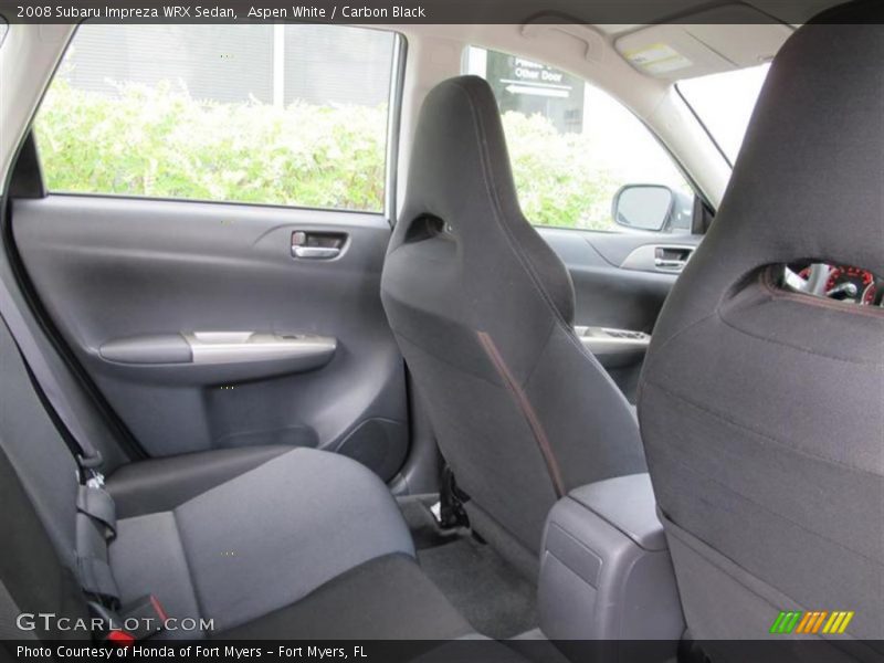 Aspen White / Carbon Black 2008 Subaru Impreza WRX Sedan