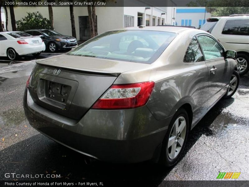 Sparkle Gray Pearl / Gray 2006 Honda Civic EX Coupe