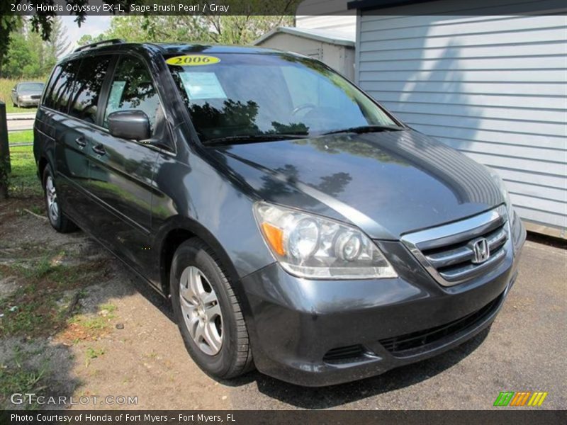 Sage Brush Pearl / Gray 2006 Honda Odyssey EX-L