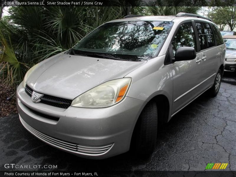 Silver Shadow Pearl / Stone Gray 2004 Toyota Sienna LE