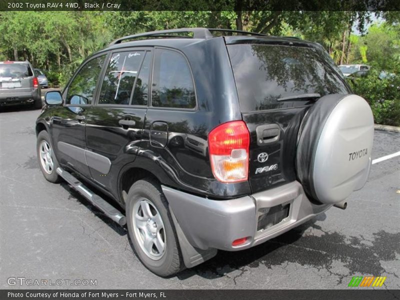 Black / Gray 2002 Toyota RAV4 4WD