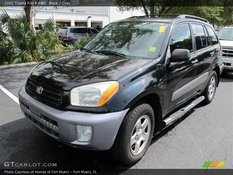 Black / Gray 2002 Toyota RAV4 4WD