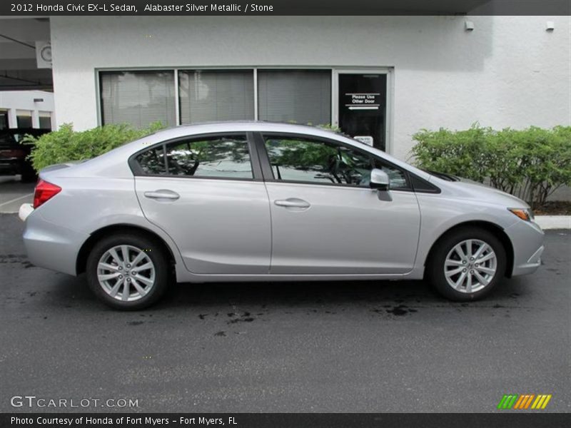  2012 Civic EX-L Sedan Alabaster Silver Metallic