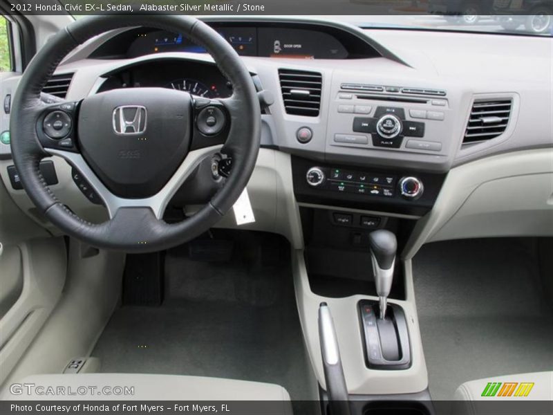 Dashboard of 2012 Civic EX-L Sedan