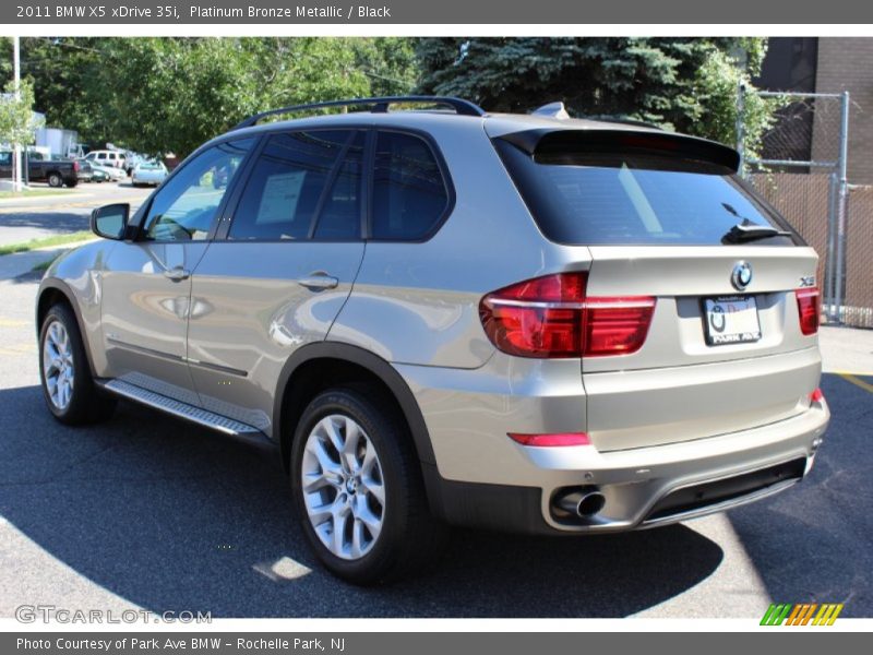 Platinum Bronze Metallic / Black 2011 BMW X5 xDrive 35i