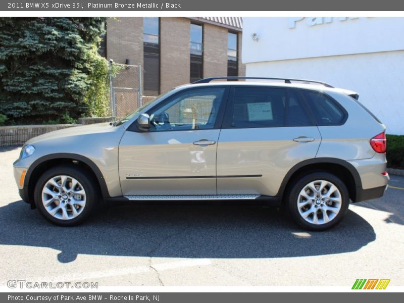 Platinum Bronze Metallic / Black 2011 BMW X5 xDrive 35i