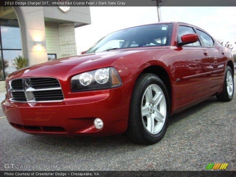 Inferno Red Crystal Pearl / Dark Slate Gray 2010 Dodge Charger SXT
