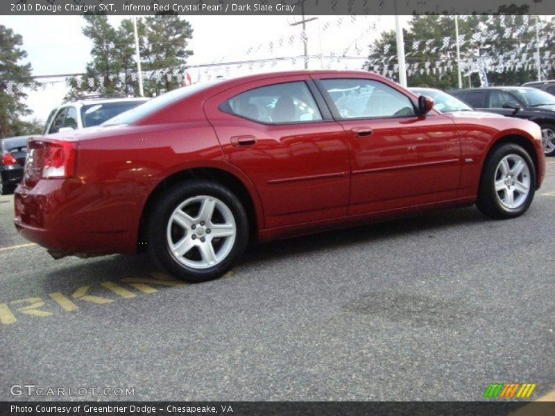 Inferno Red Crystal Pearl / Dark Slate Gray 2010 Dodge Charger SXT