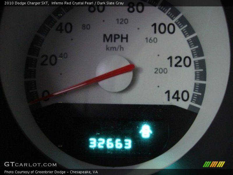 Inferno Red Crystal Pearl / Dark Slate Gray 2010 Dodge Charger SXT