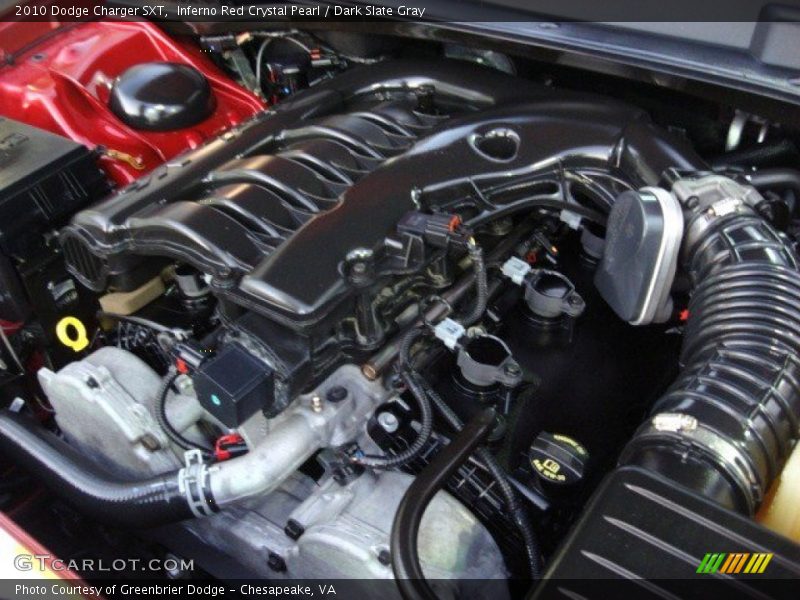 Inferno Red Crystal Pearl / Dark Slate Gray 2010 Dodge Charger SXT