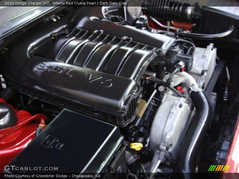 Inferno Red Crystal Pearl / Dark Slate Gray 2010 Dodge Charger SXT