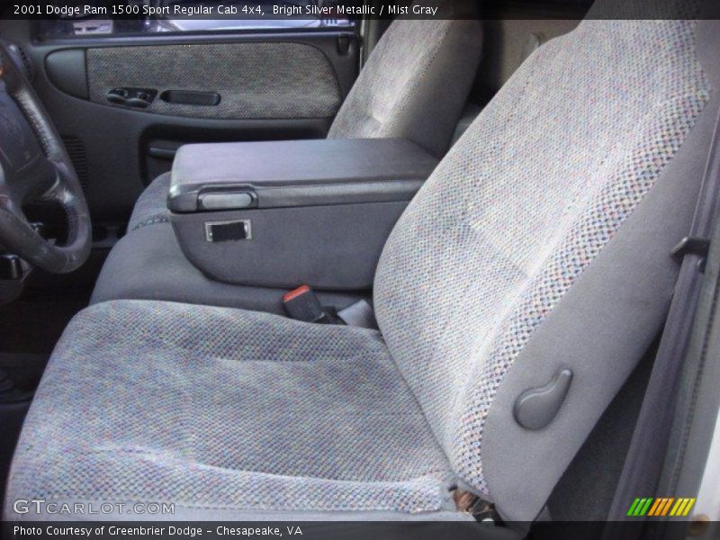 Bright Silver Metallic / Mist Gray 2001 Dodge Ram 1500 Sport Regular Cab 4x4