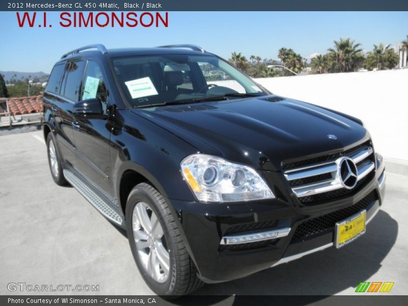 Black / Black 2012 Mercedes-Benz GL 450 4Matic