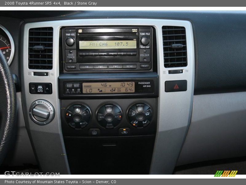 Black / Stone Gray 2008 Toyota 4Runner SR5 4x4