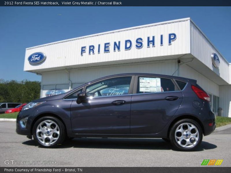 Violet Grey Metallic / Charcoal Black 2012 Ford Fiesta SES Hatchback