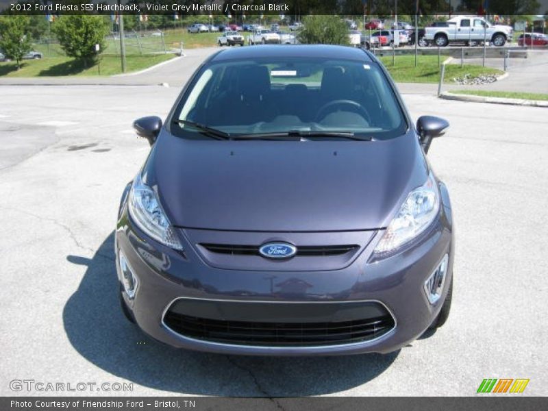 Violet Grey Metallic / Charcoal Black 2012 Ford Fiesta SES Hatchback