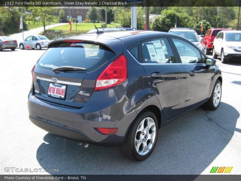 Violet Grey Metallic / Charcoal Black 2012 Ford Fiesta SES Hatchback