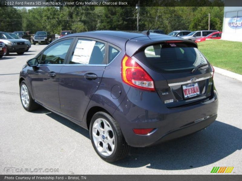 Violet Grey Metallic / Charcoal Black 2012 Ford Fiesta SES Hatchback