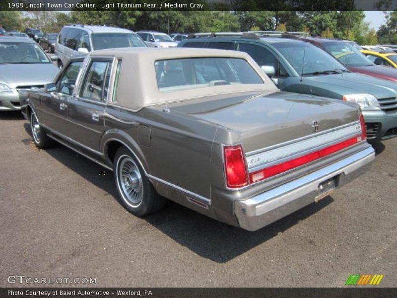 Light Titanium Pearl / Medium Gray 1988 Lincoln Town Car Cartier