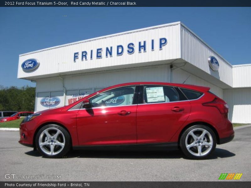 Red Candy Metallic / Charcoal Black 2012 Ford Focus Titanium 5-Door