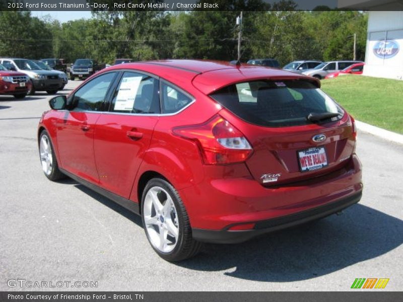Red Candy Metallic / Charcoal Black 2012 Ford Focus Titanium 5-Door
