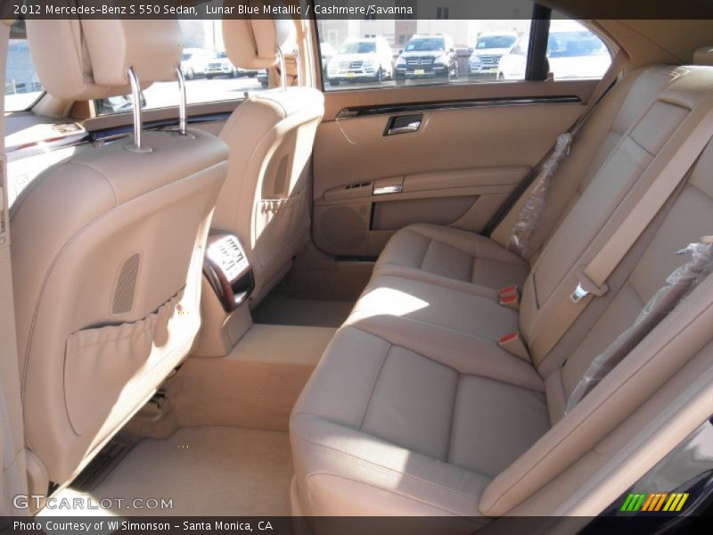 Lunar Blue Metallic / Cashmere/Savanna 2012 Mercedes-Benz S 550 Sedan