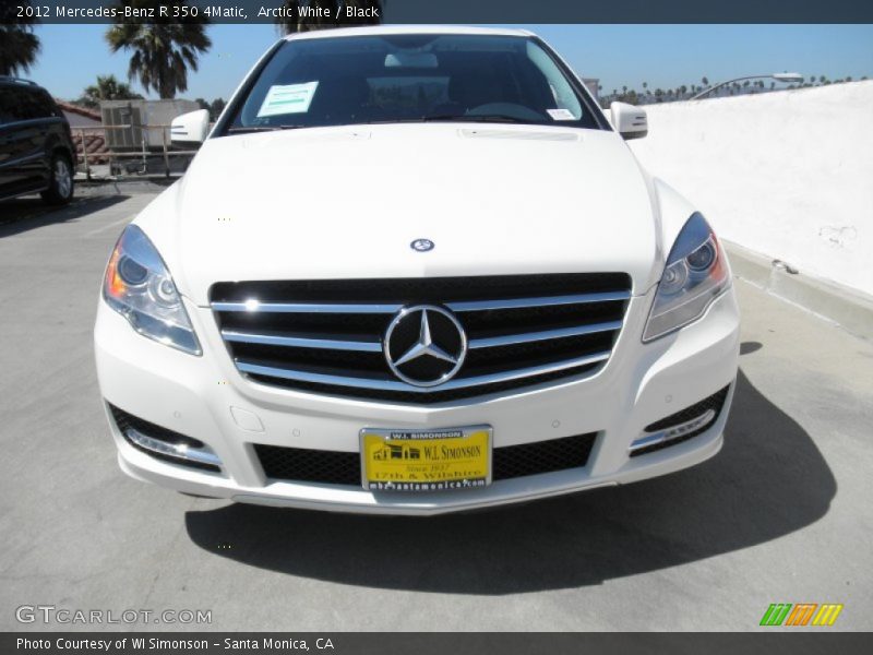 Arctic White / Black 2012 Mercedes-Benz R 350 4Matic