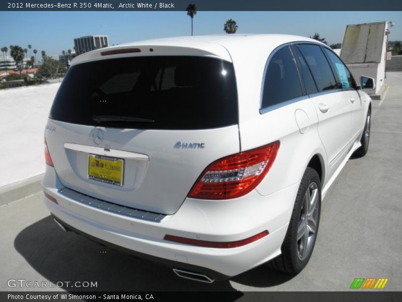 Arctic White / Black 2012 Mercedes-Benz R 350 4Matic