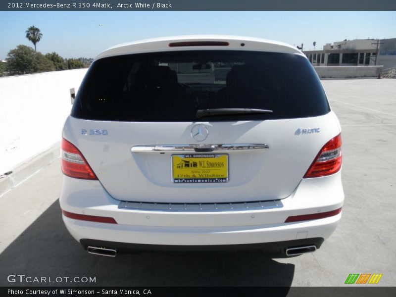 Arctic White / Black 2012 Mercedes-Benz R 350 4Matic