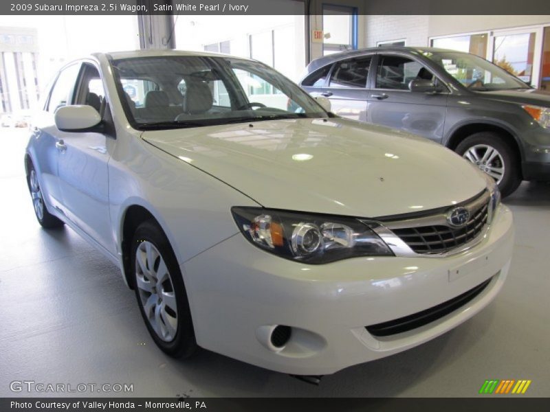 Satin White Pearl / Ivory 2009 Subaru Impreza 2.5i Wagon