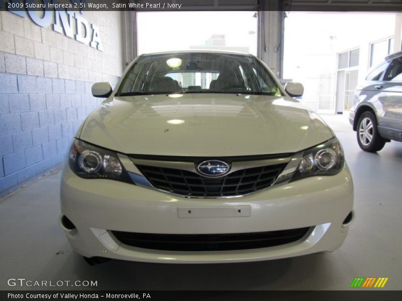 Satin White Pearl / Ivory 2009 Subaru Impreza 2.5i Wagon