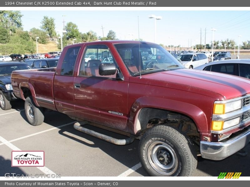 Dark Hunt Club Red Metallic / Red 1994 Chevrolet C/K K2500 Extended Cab 4x4