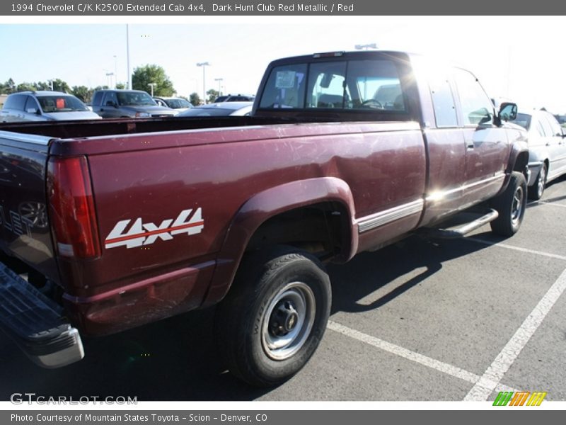 Dark Hunt Club Red Metallic / Red 1994 Chevrolet C/K K2500 Extended Cab 4x4