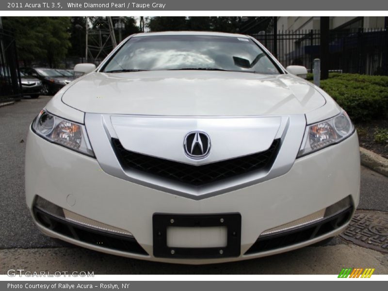 White Diamond Pearl / Taupe Gray 2011 Acura TL 3.5