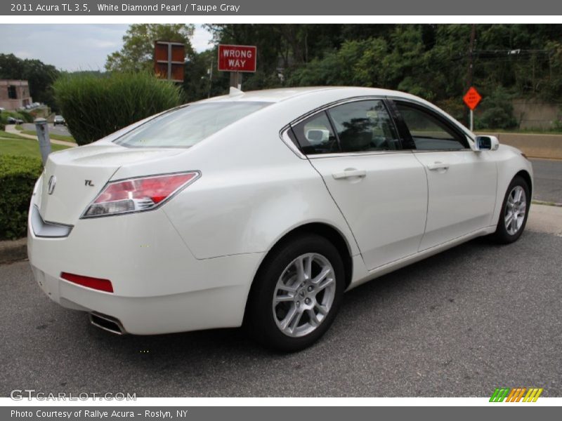 White Diamond Pearl / Taupe Gray 2011 Acura TL 3.5