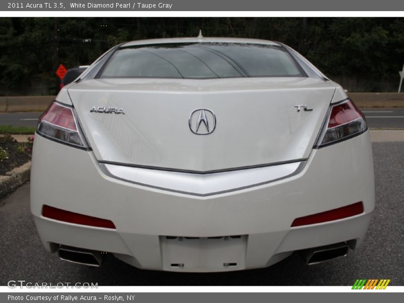 White Diamond Pearl / Taupe Gray 2011 Acura TL 3.5