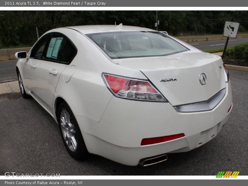 White Diamond Pearl / Taupe Gray 2011 Acura TL 3.5