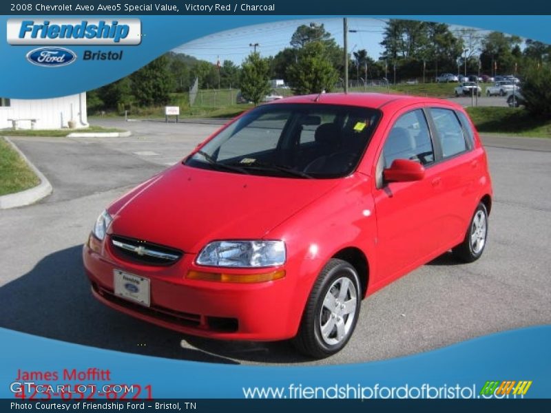Victory Red / Charcoal 2008 Chevrolet Aveo Aveo5 Special Value