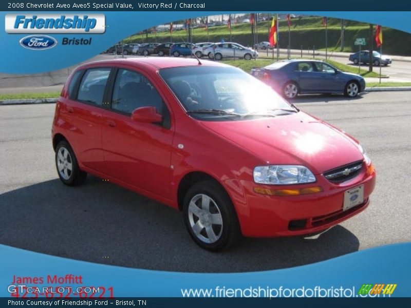 Victory Red / Charcoal 2008 Chevrolet Aveo Aveo5 Special Value