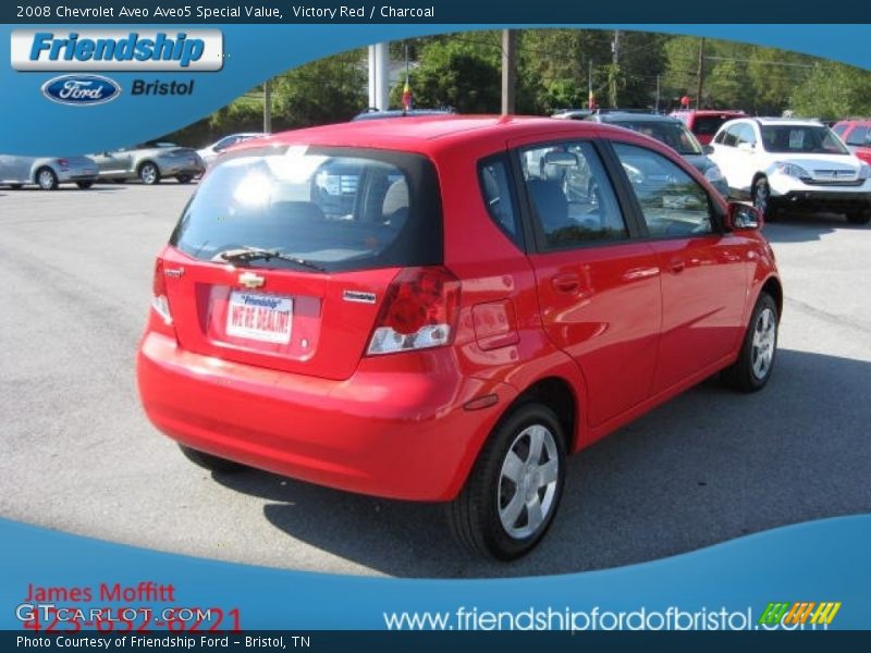 Victory Red / Charcoal 2008 Chevrolet Aveo Aveo5 Special Value