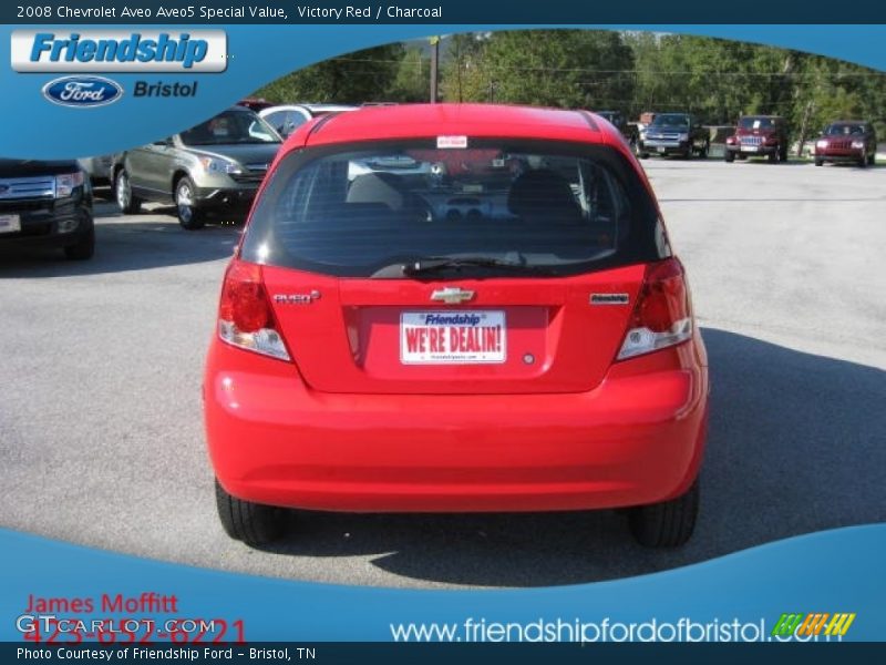 Victory Red / Charcoal 2008 Chevrolet Aveo Aveo5 Special Value