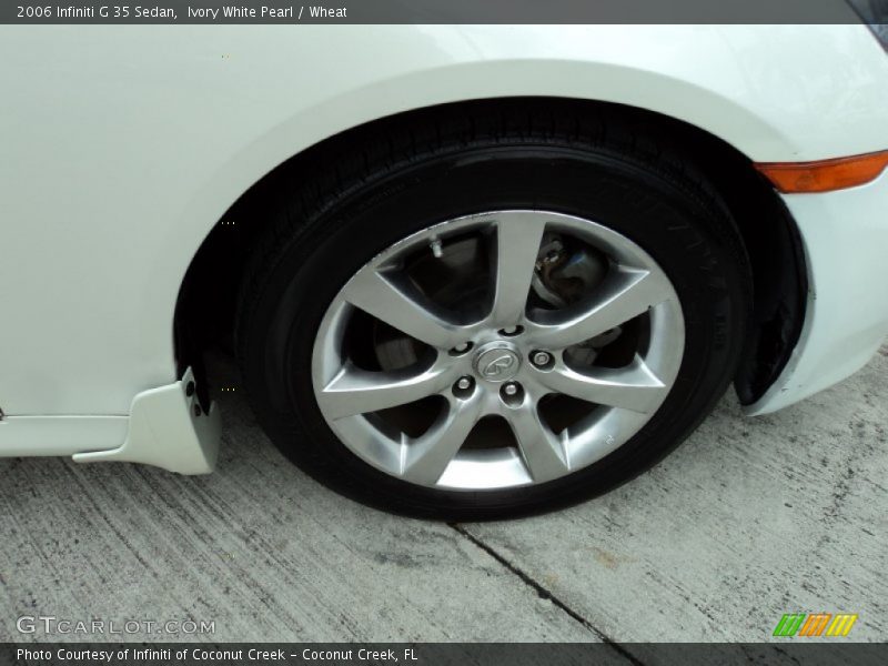 Ivory White Pearl / Wheat 2006 Infiniti G 35 Sedan
