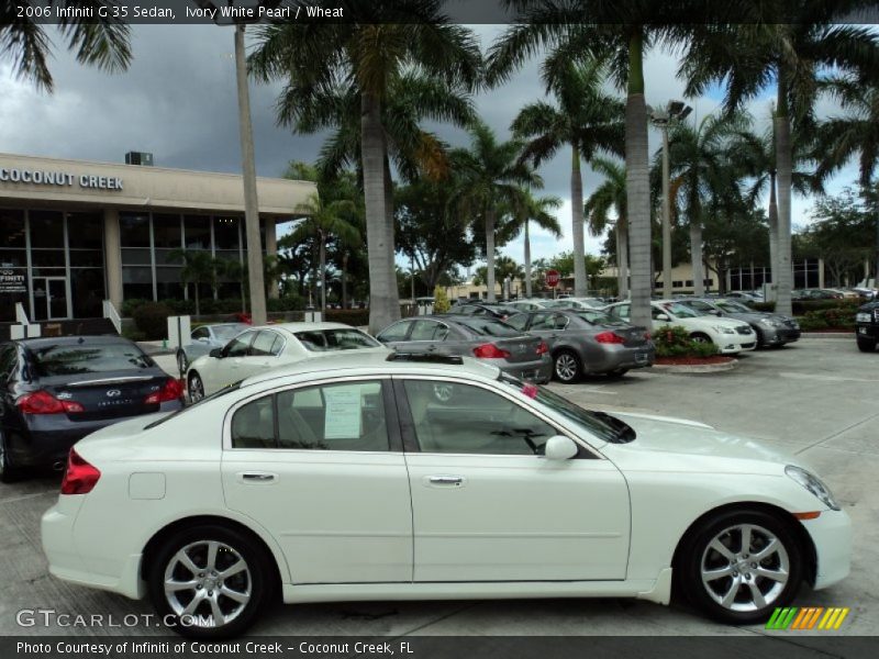 Ivory White Pearl / Wheat 2006 Infiniti G 35 Sedan