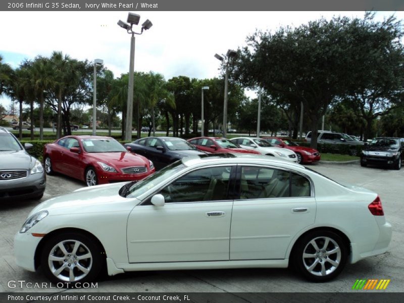 Ivory White Pearl / Wheat 2006 Infiniti G 35 Sedan