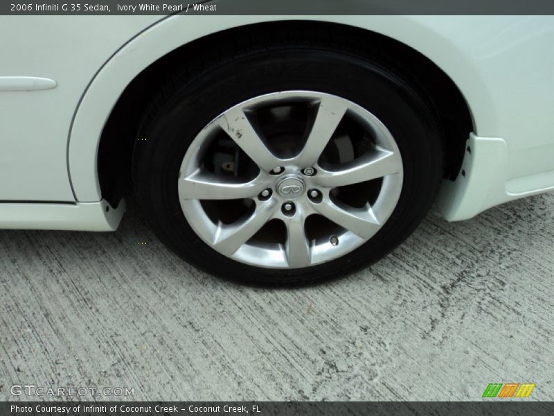 Ivory White Pearl / Wheat 2006 Infiniti G 35 Sedan