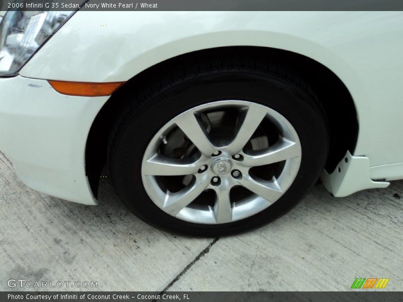 Ivory White Pearl / Wheat 2006 Infiniti G 35 Sedan