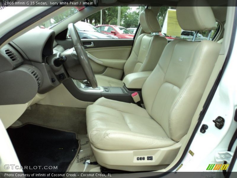 Ivory White Pearl / Wheat 2006 Infiniti G 35 Sedan