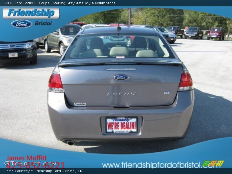 Sterling Grey Metallic / Medium Stone 2010 Ford Focus SE Coupe