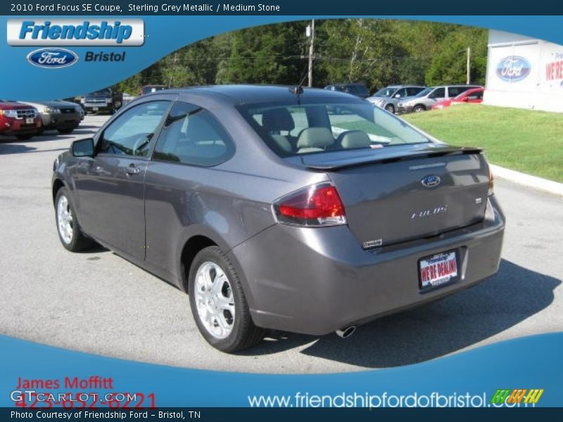 Sterling Grey Metallic / Medium Stone 2010 Ford Focus SE Coupe